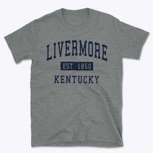 Livermore Kentucky Classic Established Basic T-Shirt