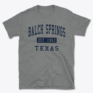 Balch Springs Texas Classic Established Basic T-Shirt