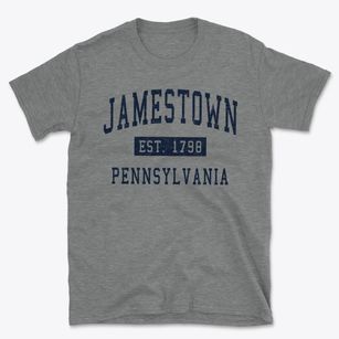 Jamestown Pennsylvania Classic Established Basic T-Shirt