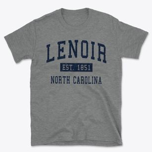 Lenoir North Carolina Classic Established Basic T-Shirt