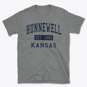 Hunnewell Kansas Classic Established Basic T-Shirt