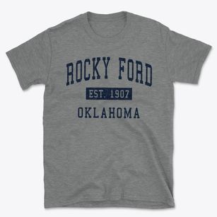 Rocky Ford Oklahoma Classic Established Basic T-Shirt