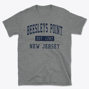 Beesleys Point New Jersey Classic Established Basic T-Shirt
