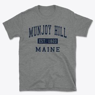 Munjoy Hill Maine Classic Established Basic T-Shirt