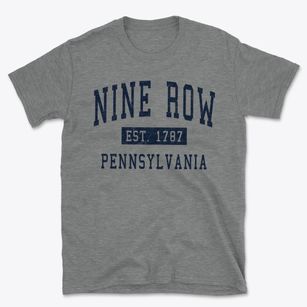 Nine Row Pennsylvania Classic Established Basic T-Shirt