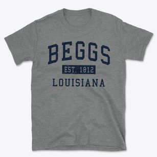 Beggs Louisiana Classic Established Basic T-Shirt