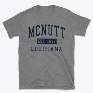 Mcnutt Louisiana Classic Established Basic T-Shirt