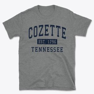 Cozette Tennessee Classic Established Basic T-Shirt