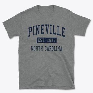 Pineville North Carolina Classic Established Basic T-Shirt
