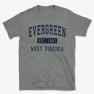 Evergreen West Virginia Classic Established Basic T-Shirt