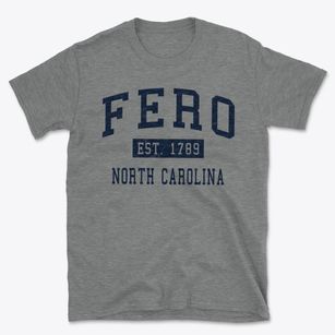 Fero North Carolina Classic Established Basic T-Shirt