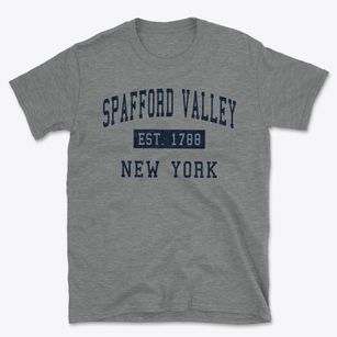 Spafford Valley New York Classic Established Basic T-Shirt