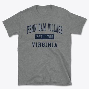 Penn Daw Village Virginia Classic Established Basic T-Shirt