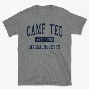 Camp Ted Massachusetts Classic Established Basic T-Shirt