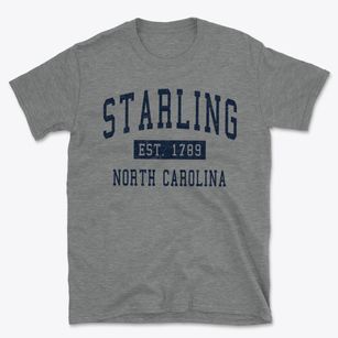 Starling North Carolina Classic Established Basic T-Shirt