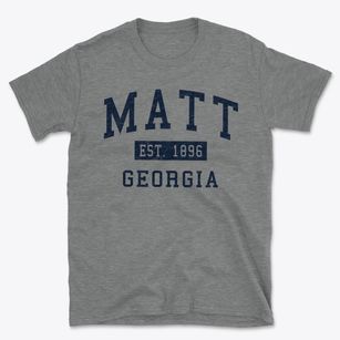 Matt Georgia Classic Established Basic T-Shirt