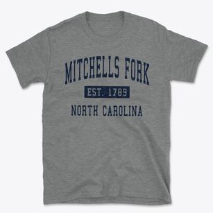 Mitchells Fork North Carolina Classic Established Basic T-Shirt