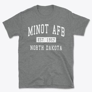 Minot Afb North Dakota Classic Established Basic T-Shirt
