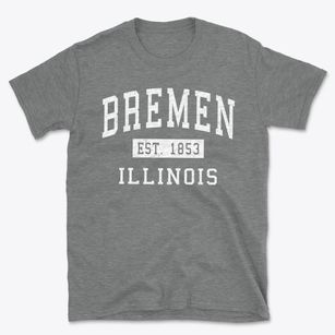 Bremen Illinois Classic Established Basic T-Shirt