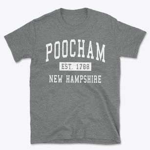 Poocham New Hampshire Classic Established Basic T-Shirt