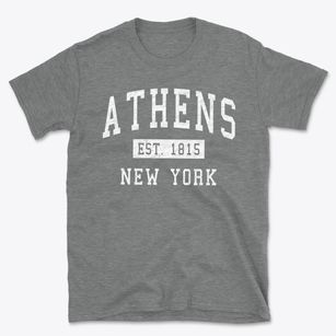 Athens New York Classic Established Basic T-Shirt