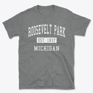 Roosevelt Park Michigan Classic Established Basic T-Shirt
