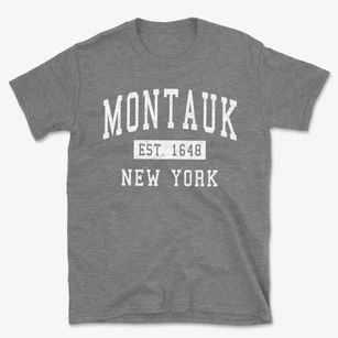 Montauk New York Classic Established Basic T-Shirt