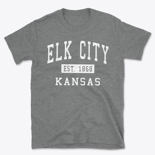 Elk City Kansas Classic Established Basic T-Shirt