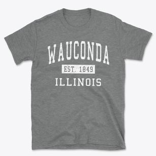 Wauconda Illinois Classic Established Basic T-Shirt