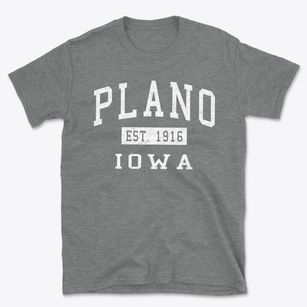 Plano Iowa Classic Established Basic T-Shirt