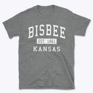 Bisbee Kansas Classic Established Basic T-Shirt