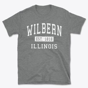 Wilbern Illinois Classic Established Basic T-Shirt