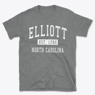 Elliott North Carolina Classic Established Basic T-Shirt