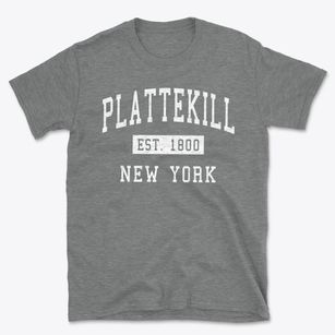 Plattekill New York Classic Established Basic T-Shirt