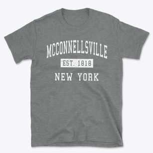 Mcconnellsville New York Classic Established Basic T-Shirt