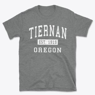 Tiernan Oregon Classic Established Basic T-Shirt