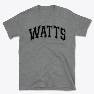 Watts Elementary School Varsity Arch Basic T-Shirt