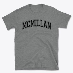 Mcmillan Elementary School Varsity Arch Basic T-Shirt