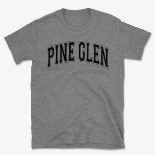 Pine Glen Elementary School Varsity Arch Basic T-Shirt