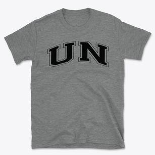 U N International School Varsity Arch Basic T-Shirt