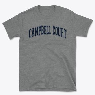 Campbell Court Elementary School Varsity Arch Basic T-Shirt