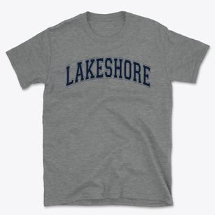 Lakeshore Alternative Elementary School Varsity Arch Basic T-Shirt