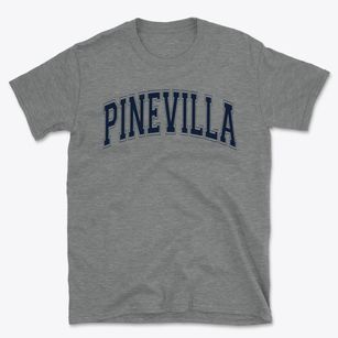 Pinevilla Elementary School Varsity Arch Basic T-Shirt