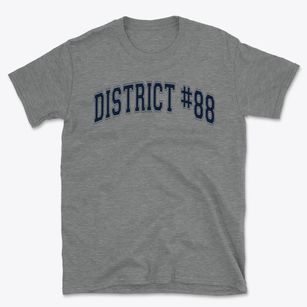 District #88 Early Childhood Programs Varsity Arch Basic T-Shirt