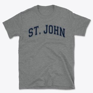 Saint John The Baptist School Varsity Arch Basic T-Shirt
