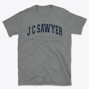 J C Sawyer Elementary School Varsity Arch Basic T-Shirt