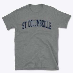 St Columbkille Parish Varsity Arch Basic T-Shirt
