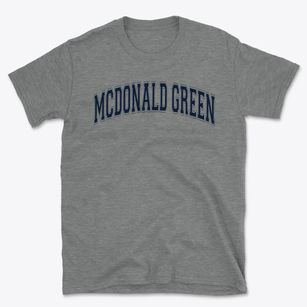 Mcdonald Green Elementary School Varsity Arch Basic T-Shirt