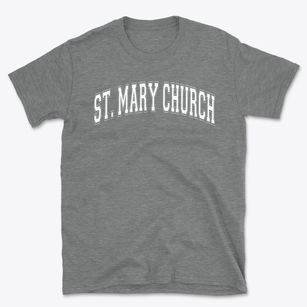St. Mary Catholic Church Varsity Arch Basic T-Shirt