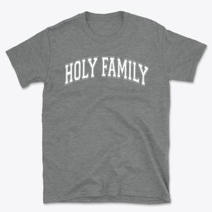 Holy Family Parish Varsity Arch Basic T-Shirt